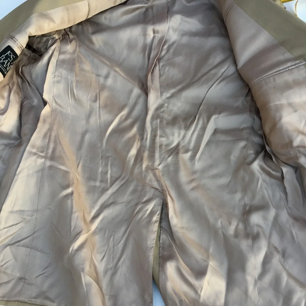 Jos. A. Bank Gordon Mens 41 RG Tan Cotton Blend 2-Button‎ Blazer Sport Coat